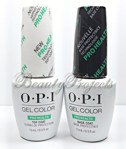 Opi gelcolor top coat - &, base